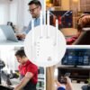 WiFi Extender, WiFi Extender Signal Booster, WiFi Booster, Covers Up to 12880 Sq.ft and 105 Devices, Dual Band Wireless Repeater, WiFi Repeater, WiFi Extenders Signal Booster for Home