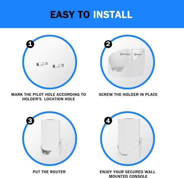 71UsvvKjkYL._AC_SL1500_.jpg Router Shelf Wall Mount for Tp Link Deco X68 XE75 XE75 Pro AXE5400 Deco Mesh WiFi 6E WiFi Router Holder Stand Bracket Shelf Cable Organizer with Screw Mounting Kit (White-3pack)