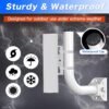 71VLdHqSDL._AC_SL1500_.jpg Pole Mount Bracket for Wireless Bridge Point to Point, TP - Link Mounting Bracket for Outdoor Access Point Mounting Pole, and Universal Antenna Wall Mount Bracket (2 Pack)