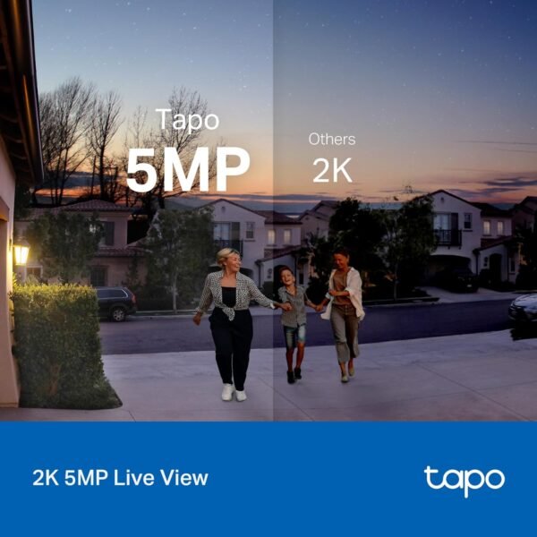71WzTzA7LXL._AC_SL1500_.jpg Tapo TP-Link Smart Video Doorbell Camera Wired, 2K 5MP, Color Night Vision, 180° Ultra-Wide FOV, 2-Way Audio, Free AI Detection, Cloud & SD Card Storage, Works w/Alexa & Google Home, D130