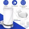Wall Mount for TP-Link Deco BE63/ BE65/BE10000/BE11000 Mesh Wi-Fi 7 System, Saving Space Aluminum Alloy Wall Hanging Bracket Holder with Cable Storage Rack, Easy Installation (White-3Pack)