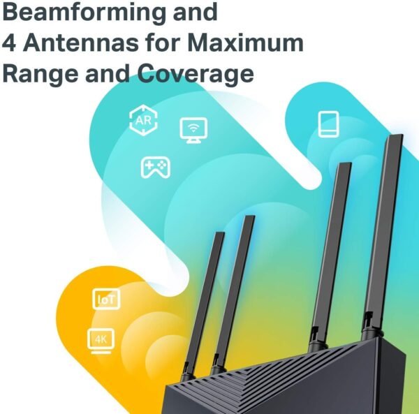 71jXu9Ch4GL._AC_SL1500_.jpg TP-Link Wifi 6 AX1500 Smart WiFi Router (Archer AX10) 802.11ax Router, Dual Band AX Router,Beamforming,OFDMA, MU-MIMO, Parental Controls, Works with Alexa (Renewed)