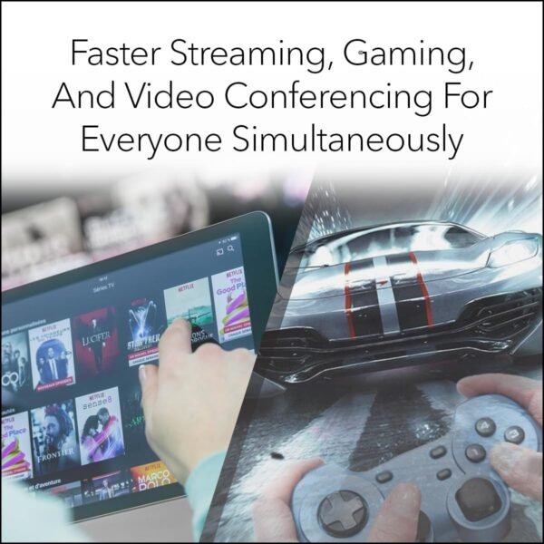 71nKZoLPSSL._AC_SL1200_.jpg NETGEAR Nighthawk Tri-Band Whole Home Mesh WiFi 6 System (MK73S) – Router + 2 Satellite Extenders - 3Gbps Speed - Coverage up to 4,500 sq. ft., 25 Devices - Includes 1-Year Armor – AX3000 802.11ax