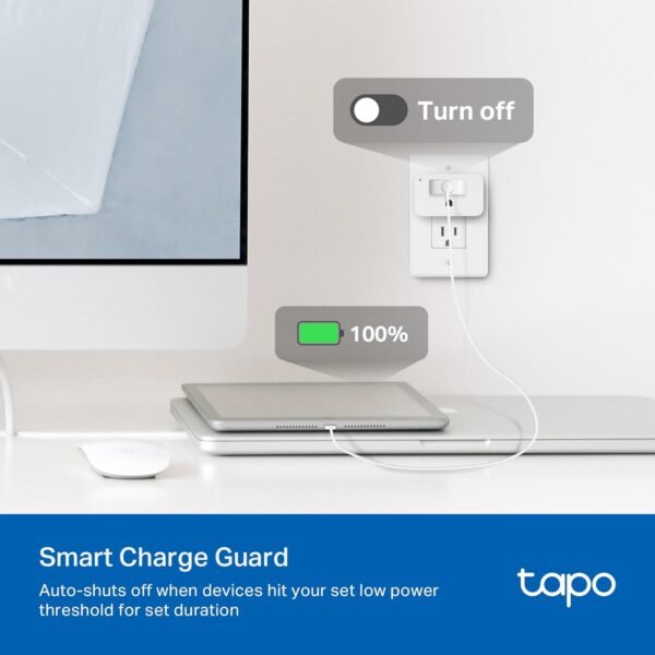 TP-Link 𝗧𝗮𝗽𝗼 Smart Plug Wi-Fi Mini, Energy Monitoring, Compatible with Alexa & Google Home & Samsung SmartThings, Timer, 15A/1800W Max, ETL Certified, 2.4G Wi-Fi Only, Tapo P115(2-Pack)