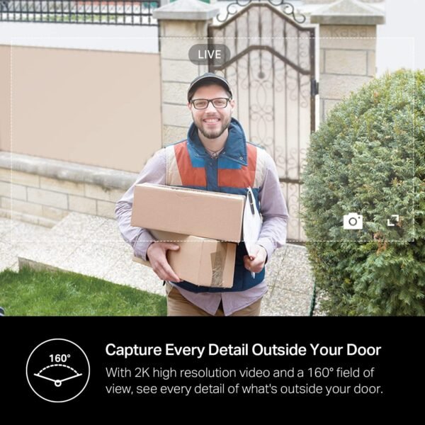 71qvRNi7ldL._AC_SL1500_.jpg Kasa Smart Video Doorbell Camera Hardwired w/ Chime, 2K Resolution, Always-on Power, Night Vision, 2-Way Audio, Real-Time Notification, Cloud & SD Card Storage, Works w/ Alexa & Google Home (KD110)