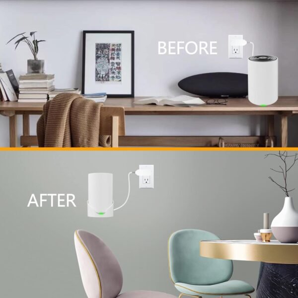 Wall Mount for TP-Link Deco X68/XE75/AXE5300 Mesh Wi-Fi 6 System, Space-Saving Wall Hanging Bracket Holder for Wi-Fi Booster, Cable Organizer Without Messy, Easy Installation (3Pack)