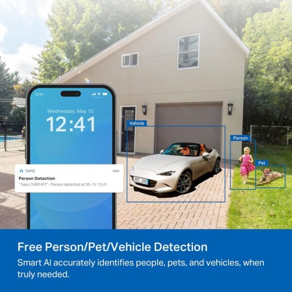 810NeI3RTtL._AC_SL1500_.jpg Tapo 4K Ultra HD SolarCam Outdoor Wireless Battery Camera w/Solar Panel – 24/7 Capture, Free Person/Vehicle Detection, Starlight Color Night Vision, Works w/Alexa & Google Home, SolarCam 4K