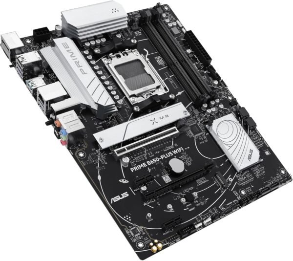 ASUS Prime B650-PLUS WiFi AMD B650 AM5 Ryzen™ Desktop 9000 8000 & 7000 ATX Motherboard, DDR5, PCIe 5.0 M.2, 2.5Gb LAN, WiFi 6E, HDMI™, SATA 6 Gbps, USB Type-C®, BIOS Flashback™, Thunderbolt™ 4 Header