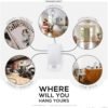 Adhesive Wall Mount for TP Link BE63 (BE1000) WiFi Mesh Router, Easy to Install Holder, Stick On & Screw in Mounting, by Brainwavz