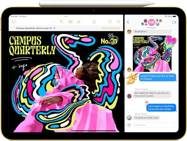 Apple iPad 11-inch: A16 chip, 11-inch Model, Liquid Retina Display, 256GB, Wi-Fi 6, 12MP Front/12MP Back Camera, Touch ID, All-Day Battery Life — Blue