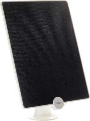 TP-Link Solar Panel A200, Compatible with Tapo MagCam C425, Tapo C420, Long-Lasting Charging Power with High-Efficiency Solar Cells, IP65 Weatherproof, 360 Adjustable Angle