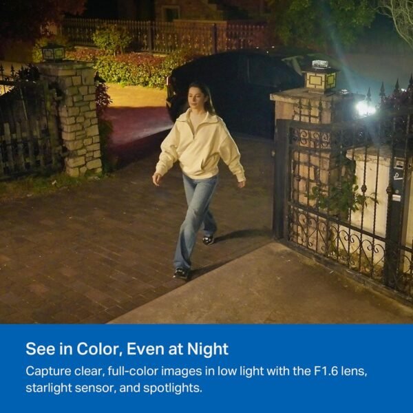 81j1Vt83TNL._AC_SL1500_.jpg Tapo 4K Ultra HD SolarCam Outdoor Wireless Battery Camera w/Solar Panel – 24/7 Capture, Free Person/Vehicle Detection, Starlight Color Night Vision, Works w/Alexa & Google Home, SolarCam 4K