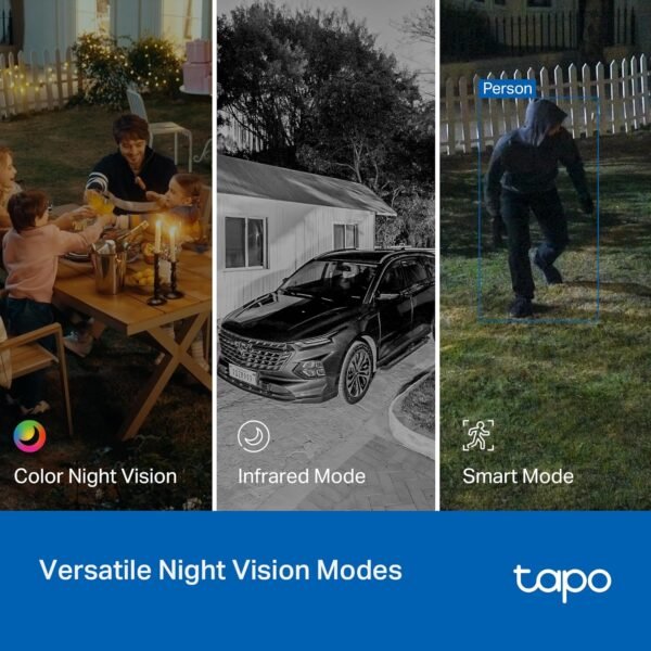 91a8PWwy7EL._AC_SL1500_.jpg Tapo 2K 3MP Pan/Tilt Indoor/Outdoor Security Camera - Free Person/Baby Cry Detect & Motion Track, 360° Pan, Color Night Vision, SD/Cloud Storage, Works w/Alexa & Google Home HybridCam 360