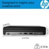 1753279431_61YW25fE8oL._AC_SL1500_.jpg HP Pro Mini 400 G9 Business Mini Desktop Computer, Intel 6-Core i5-12500T (Beat i7-11700T), 16GB DDR4 RAM, 512GB PCIe SSD, WiFi 6, Bluetooth, 2 Type-C, HDMI, 2 DisplayPort, Windows 11 Pro, Vent-Hear