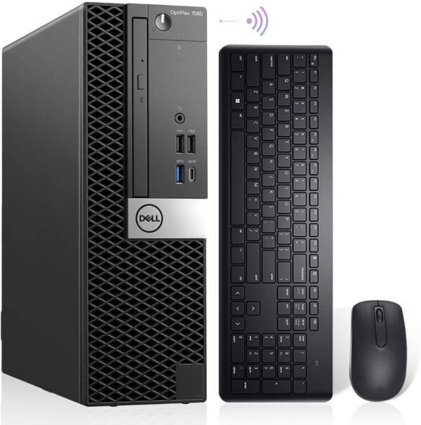 Dell OptiPlex 7060 Windows 11 Pro Desktop Computer SFF, Intel Dell OptiPlex 7060 Windows 11 Pro Desktop Computer SFF, Intel 8th Gen i5-8500 Hexa Core,16GB DDR4 Ram 512GB NVMe M.2 SSD, AX210 Built-in WIFI 6E & Bluetooth 5.2,New Wireless Keyboard & Mouse (Renewed)