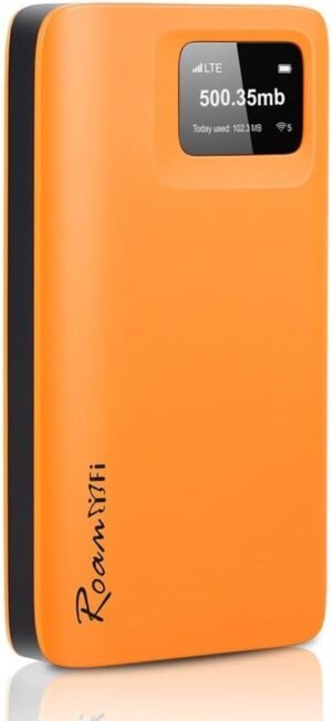 RoamWiFi 4G LTE Portable Hotspot - 10GB US + 1GB Global Data (30 Days), 10 Devices, 170+ Countries, No SIM/Contract - Travel, Home, Gaming (02 RoamWiFi 4G Hotspot【10G USA + 1G Global Data】)