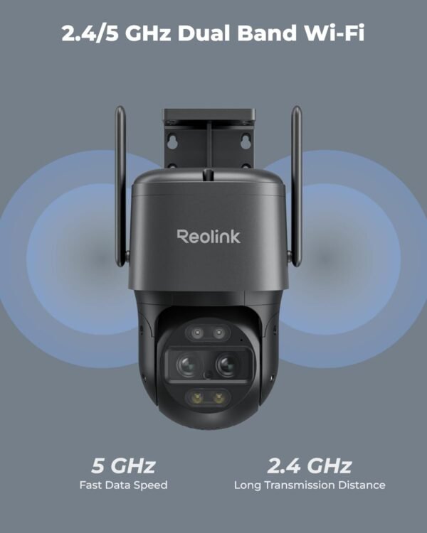 514ntlisr1L._AC_SL1500_.jpg REOLINK 4K Wired WiFi Outdoor Camera, 8MP Dual Lens Security Camera, 360 PTZ Camera Auto Tracking, 2.4/5GHz Wi-Fi Smart Person/Vehicle Detection, 6X Hybrid Zoom, Color Night Vision, TrackMix WiFi