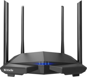 Tenda AC1200 Smart WiFi Router, High Speed Dual Band Wireless Tenda AC1200 Smart WiFi Router, High Speed Dual Band Wireless Internet Router with Smart APP, 4 x 100 Mbps Fast Ethernet Ports, Supports Guest WiFi, Access Point Mode, IPv6 and Parental Controls(AC6)