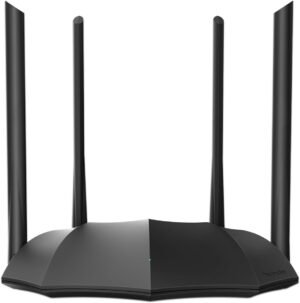 Tenda AC1200 Gigabit WiFi Router - Dual Band High Speed Tenda AC1200 Gigabit WiFi Router - Dual Band High Speed Wireless Internet Router, 3xWAN/LAN Gigabit Ports, 4x6dBi Antennas, MU-MIMO, Beamforming, IPv6, Guest WiFi, AP Mode(AC8)