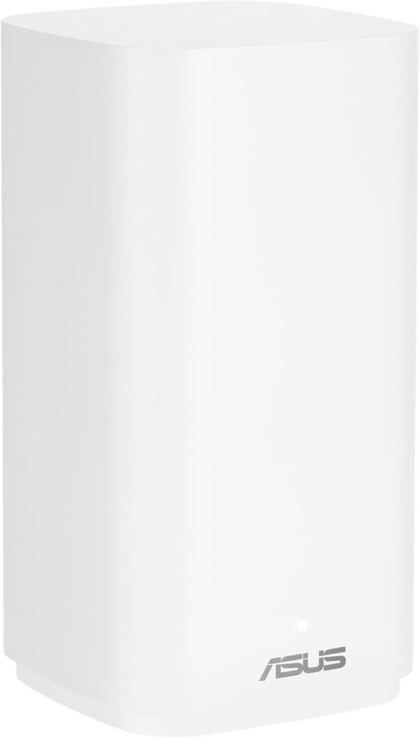 ASUS ZenWiFi BD5 Outdoor Dual-Band WiFi 7 Mesh, 5000 Mbps, 2500 sq. ft. (1pk), Dual 2.5G Ports, IP65, PoE Powered, Wall and Pole Mount, VPNs