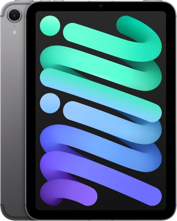 Apple iPad mini (A17 Pro): Apple Intelligence, 8.3-inch Liquid Retina Display, 256GB, Wi-Fi 6E + 5G Cellular, 12MP Front/12MP Back Camera, Touch ID, All-Day Battery Life — Space Gray