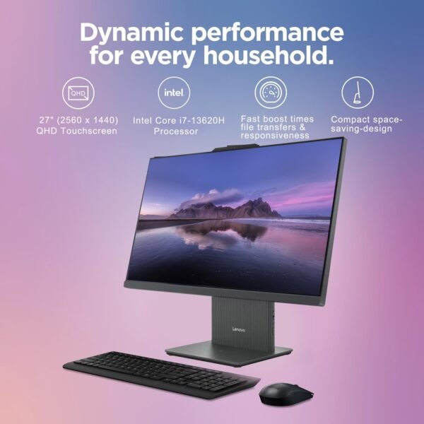 61-b0ZmI-pL._AC_SL1500_.jpg Lenovo 2025 IdeaCentre Copliot All-in-One Business Desktop, 27" QHD Touchscreen 100Hz, Intel Core i7-13620H, 32GB DDR5 RAM, 1TB SSD, Wi-Fi 6, Win 11 H, Grey, Bundle ADATA 512GB External SSD