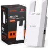 Tenda WiFi Range Extender AC1200 - WiFi Extender with Gigabit Tenda WiFi Range Extender AC1200 - WiFi Extender with Gigabit Ethernet Port, 1.2Gbps Home Signal Booster, Dual Band, Up to 1600 Sq & 32 Devices (A18Pro)