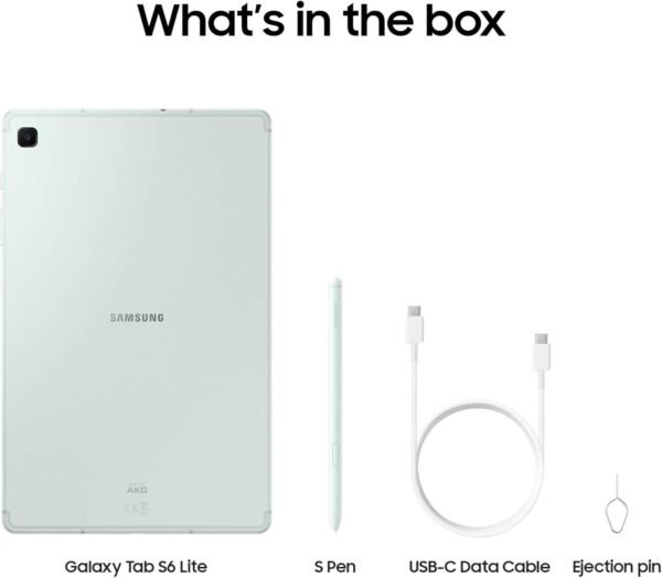 61GGcGXamIL._AC_SL1500_.jpg Samsung Galaxy Tab S6 Lite (2024) 10.4" 128GB WiFi Android Student Tablet, S Pen for Note-Taking, Gaming Ready, Long Battery Life, Expandable Storage, US Version, Mint, Amazon Exclusive