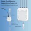 WAVLINK AX1800 Outdoor WiFi 6 Extender, IP67 Weatherproof Outdoor Access Point, High Power Long Range WiFi Extender Signal Booster, 4x8dBi Antennas, Compatible Starlink for Farm, Yard, RV, Campsite