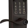 Schlage FE789WB CAM 716 Acc Encode WiFi Accent Lever Smart Lock, Keyless Entry Touchscreen Door Lock with Camelot Trim, Aged Bronze