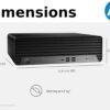 HP EliteDesk 805 G9 SFF Business Desktop Computer, AMD Ryzen 5 8500G, 32GB DDR5, 1TB PCIe SSD, Radeon 740M Graphics, Dual 4K Display Support, USB-C, HDMI, RJ-45, Wi-Fi, Wired KB & Mouse, Win11 Pro