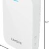 Linksys WiFi Extender, WiFi 6 Range Booster, Dual-Band Booster, Internet Repeater, 2,000 Sq. ft Coverage, Speeds up to (AX1800) 1.8Gbps - RE7310