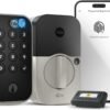 Yale Security Assure Lock 2 Touch Deadbolt, Satin Nickel Keyed Smart Entry Door Lock with Wi-Fi Connected Keypad and Fingerprint Scanner for Code Entry and Remote Access, YRD410-F-WF1-619