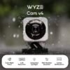 WYZE Cam v4, 2.5K WiFi Security Camera, Indoor/Outdoor Cameras for Home Security, Pet Camera/Baby Monitor, Motion Activated Spotlight/Siren, Color Night Vision, 2-Way Audio, Works with Alexa & Google