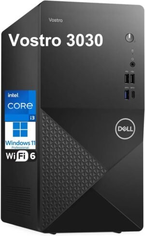 Dell Vostro 3030 Tower 3000 Series Business Desktop Computer, 12th Dell Vostro 3030 Tower 3000 Series Business Desktop Computer, 12th Gen Intel 4-Core Processor, 16GB DDR5 RAM, 512GB PCIe SSD, WiFi 6, Bluetooth, DisplayPort, HDMI, Keyboard and Mouse, Windows 11 Pro