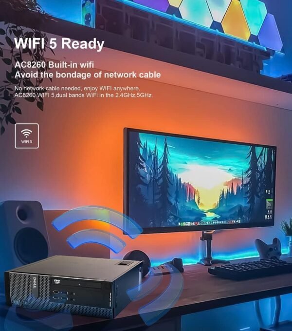 61UQyEkwbrL._AC_SL1080_.jpg Dell OptiPlex 7020 Desktop Computer, 32GB Ram New 1TB SSD, Intel Quad Core i7 4790 up to 4.0GHz, AC8260 Built-in WiFi 5, Dual Monitor Supported, DVD-RW HDMI Windows 10 Pro (Renewed)