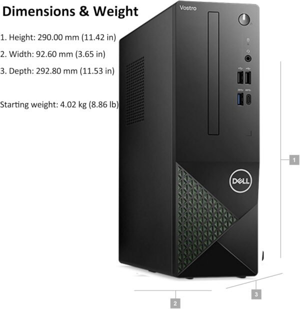 61UUmDURXzL._AC_SL1500_.jpg Dell Small Desktop Computer for Home & Business - 3030s SFF Desktop PC, Intel Core i5-14400 (Beat i7-13620H), 32GB DDR5 RAM, 1TB PCIe SSD, WiFi 6, Bluetooth, KB and Mouse, Windows 11 Pro