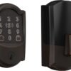 Schlage BE499WB CAM 716 Encode Plus WiFi Deadbolt Smart Lock, Schlage BE499WB CAM 716 Encode Plus WiFi Deadbolt Smart Lock, Keyless Entry Touchscreen Door Lock with Camelot Trim, Aged Bronze