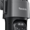REOLINK 4K Wired WiFi Outdoor Camera, 8MP Dual Lens Security REOLINK 4K Wired WiFi Outdoor Camera, 8MP Dual Lens Security Camera, 360 PTZ Camera Auto Tracking, 2.4/5GHz Wi-Fi Smart Person/Vehicle Detection, 6X Hybrid Zoom, Color Night Vision, TrackMix WiFi