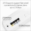 NETGEAR Orbi 770 Series Tri-Band WiFi 7 Mesh Network System (RBE773) - Router + 2 Satellite Extenders, Security Features, Up to 11Gbps, Covers up to 8,000 sq. ft., 100 Devices, 2.5 Gig Internet Port