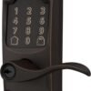 Schlage FE789WB CAM 716 Acc Encode WiFi Accent Lever Smart Lock, Keyless Entry Touchscreen Door Lock with Camelot Trim, Aged Bronze