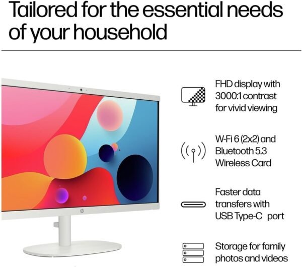 61coPanOaxL._AC_SL1498_.jpg HP 22" All-in-One Desktop PC • 64GB RAM • 2TB SSD • Intel Efficient Dual-Core CPU • Windows 11 • Wi-Fi 6 • HDMI • Type-C • HD Webcam • Keyboard & Mouse Included – for Everyday Tasks & Study