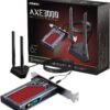 fenvi AX210 WiFi 6E PCI-E WiFi Adapter BT5.2 RGB Gaming 802.11ax ac 160MHz 2.4GHz 5GHz 6GHz Tri-Band 5400Mbps AX210NGW Desktop WiFi Card for PC Windows(Only WiFi 6E Router Antennas Support 6Ghz Band)