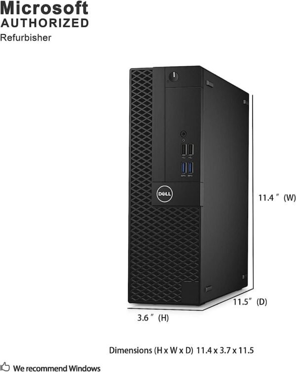 Dell Optiplex 3050 SFF Desktop Computer PC Small Form Fsctor, Core i5-6500 3.2GHz, 16GB RAM, 512GB SSD, 4K Support, RJ-45, DisplayPort, WiFi, BT, Windows 11 Pro (Renewed)