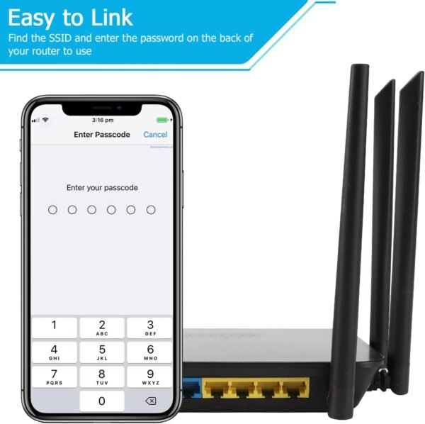 61eRzGIO4gL._AC_SL1500_.jpg Dual Band 4G LTE Router with SIM Card Slot Unlocked Modem, 1200Mbps Mobile Hotspot Support AT&T and T-Mobile, 6-Antenna Wireless Wi-Fi Router