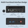 Mini PC, 13th Twin Lake N150 (Beat N100/N95, up to 3.6GHz), 16GB DDR4 RAM 512GB M.2 SSD Dual LAN, Mini Desktop Computers Windows 11, 4K Triple Display, Type-C/WiFi 6/BT5.2/Micro PC for Home Office