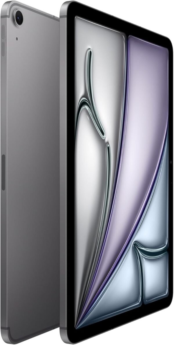 Apple iPad Air 11-inch with M3 chip Built for Apple Intelligence, Liquid Retina Display, 128GB, 12MP Front/Back Camera, Wi-Fi 6E + 5G Cellular, Touch ID, All-Day Battery Life — Space Gray