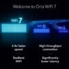 NETGEAR Orbi 770 Series Tri-Band WiFi 7 Mesh Network System (RBE773) - Router + 2 Satellite Extenders, Security Features, Up to 11Gbps, Covers up to 8,000 sq. ft., 100 Devices, 2.5 Gig Internet Port
