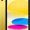 Apple iPad (10th Generation): with A14 Bionic chip, 10.9-inch Liquid Retina Display, 256GB, Wi-Fi 6 + 5G Cellular, 12MP front/12MP Back Camera, Touch ID, All-Day Battery Life – Yellow