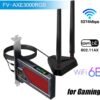 fenvi AX210 WiFi 6E PCI-E WiFi Adapter BT5.2 RGB Gaming 802.11ax ac 160MHz 2.4GHz 5GHz 6GHz Tri-Band 5400Mbps AX210NGW Desktop WiFi Card for PC Windows(Only WiFi 6E Router Antennas Support 6Ghz Band)